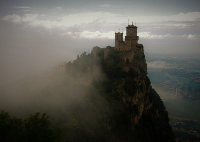Perched castles