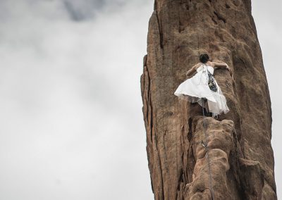 Unconventional wedding at high altitude